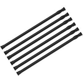 6 Pcs Spring Tension Curtain Rod 28-48 Inches Adjustable Expandable Pressure Black Curtain Tension Rods for Kitchen, Bathroom, Window,Home