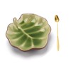 Ceramic Spoon Rest for Stove Top Cute Leaf Shaped Spoon