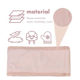 Vanessa & Melissa SB1015 Ladies’ Knitted Bow Headband, Lined with Warm Fleece -