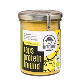 DIE ÖLFREUNDE "Rapsproteinfreund" Organic Rapeseed Protein Powder, 200 g, High-Quality Organic Protein Powder, Sustainable Powder Made from Rapeseed Protein, Natural Rapeseed Protein Powder without