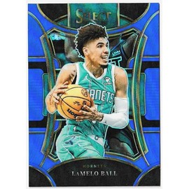 2023-24 Panini Select Basketball Mezzanine Blue Prizm Lamelo Ball Hornets Card #348 (J2GO)