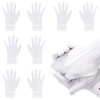 BORISCA 4 Pairs Parade Gloves White Gloves, Cotton White Ceremonial