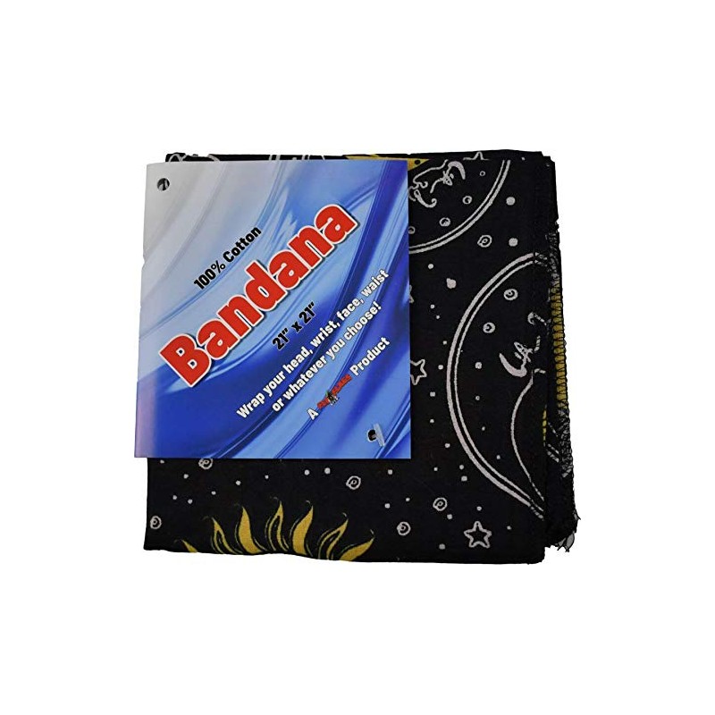 Fly Flags Bandana - Celestial - 21" x 21" -