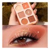 Kit 3 Sombras De Ojos Mate Y Resaltador De Tacto