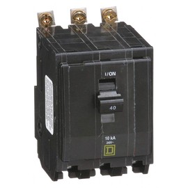 Square D Bolt On Circuit Breaker, 40 Amps, Number of Poles: 3, 240VAC AC Voltage Rating