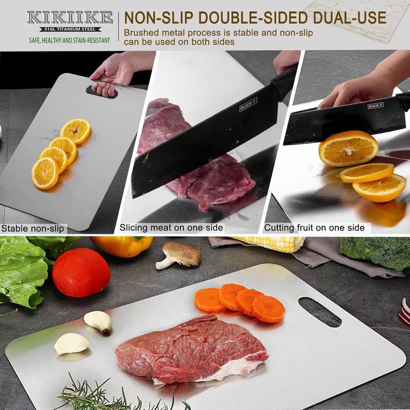 Titanium Cutting Board 2025 New Upgrade 100% Pure Titanium Cutting