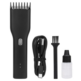 Household Electric Hair Clipper Rechargeable Hair Trimmer Cutting Machine Hairdressing Tool for Adult ChildrenBlack
