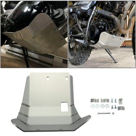 KUAFU Aluminum Skid Bash Plate Compatible with 1987-2024 Yamaha TW200 models Motorcycle Skid Plate Replacement Engine Guard
