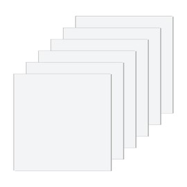 uxcell 6 Pack Acrylic Sheets 8x8 Inch, 0.04" Thick Clear Plastic Sheets Plastic Acrylic Board for Wall Crafts Photo Frames Display Projects Signs, Art Projects