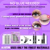 No Glue Needed Lashes,Lash Clusters Kit, DIY Cluster Eyelash Extensions