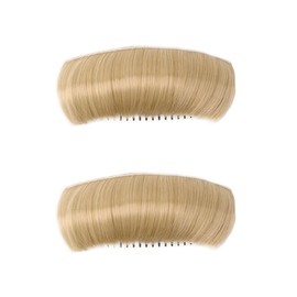 2Pcs Blonde Bun Bump Fluffy Hair Pads Invisible False Hair Base Inserts Bump It Up Volume Hair-Styling Tools Combs