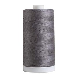 Connecting Threads Gray 100% Cotton Thread for Sewing, Quilting, and Crafting - 50-Weight - 1200 Yard Large Spool (Grey)