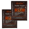 2x Alcotec Distiller’s Yeast Rum with Glucoamylase Enzyme 73g 25L