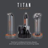 Carmen C81085ORG Titan 3-in-1 Cordless Shaver Set with Titanium Blades