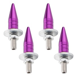 Temzzer 4 PCS License Plate Frame Screws Anti-Theft Car Frame Bolts for Most Motorcycle (Purple)