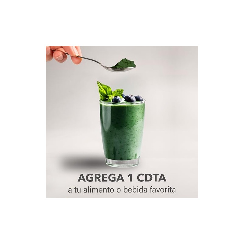 VIZANA NUTRITION | Chlorella Orgánica Certificada USDA en Polvo 100g,
