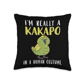 Kakapo Human Costume Kakapo Parrot Kakapo Bird New Zealand Throw Pillow