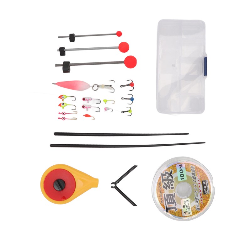 Winter Fishing Set High Strength with Plastic Box Ice Fishing
