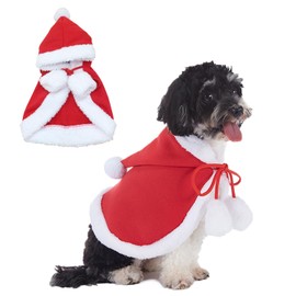 Dog Christmas Costume, Pet Christmas Costume, Pet Christmas Costume for Dogs, Cats, Christmas Dress, Dog Clothes, Red, for Small Dogs, Cats, Pets