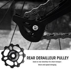 Front derailleur bicycle, bicycle derailleur gear wheels, 11 teeth rear pulley, 11T wheels, mountain bike, pulley wheel, rear derailleur