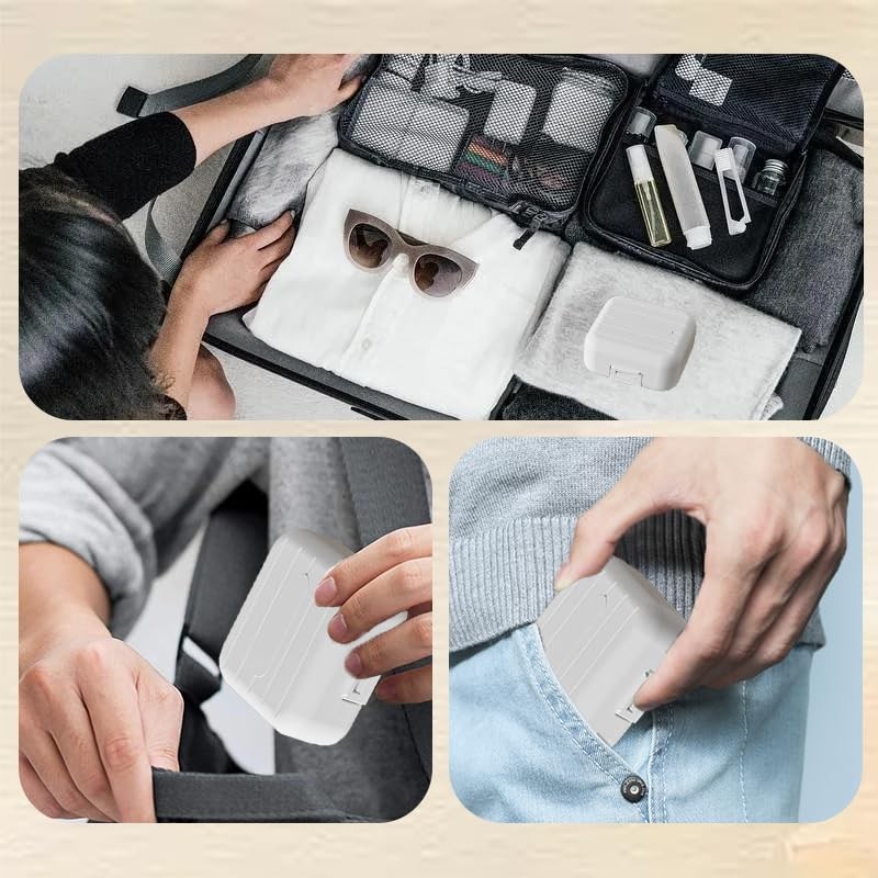 Travel Pill Case Container Medication Daily Organizer with Labels,Travel Box