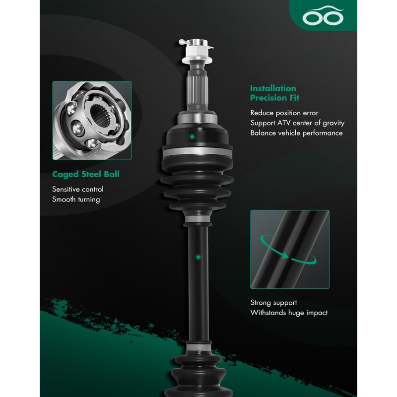 SCITOO 42250-HM5-630 CV Axle Front Left Right for Kubota RTV1100
