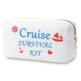 Cruise Gift Makeup Bag Girls Getaway Gifts Cruise Vacation Gift Travel Gifts Cruising Gift Trip Gift for Best Friends Bestie Sister Beach Lover Gift Cruise Themed Gift Cruise Cabin Gift Cosmetic Pouch