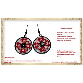 ARETES ARTESANALES (Rojo)