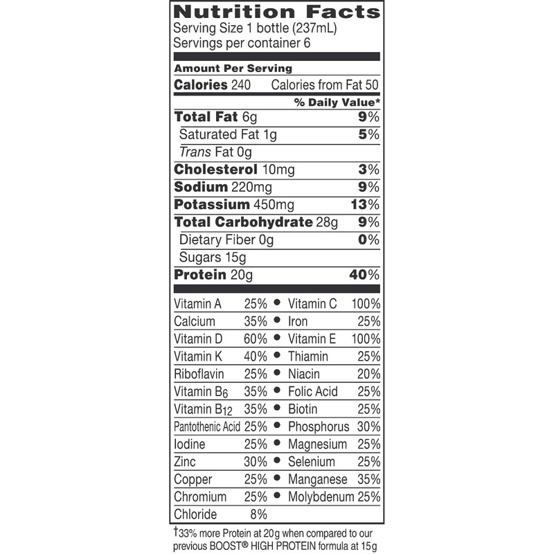 Boost High Protein Nutritional Drink, Creamy Strawberry, 8 fl oz