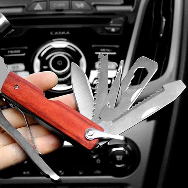 AIMALL Multi-Function Outdoor Camping Emergency Survival Tools Axe Hatchet Hammer