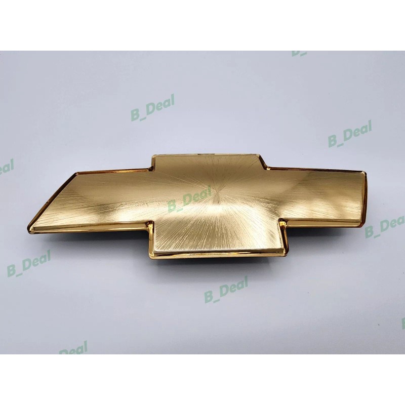 Auto Gold Brushed Front Grill Bowtie Emblem 1999-02 Silverado 2000-06