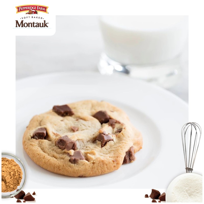 Pepperidge Farm Montauk Soft Baked Milk Chocolate Chunk Cookies, 8.6