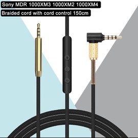 OKCSC 1.5m Bose QuietComfort QC25 QC35 Replacement Audio Cable with Mic, 3.5mm Male-to-Male, Headphones, Smartphones, Tablets, Laptops, MP3/MP4 Players, PCs