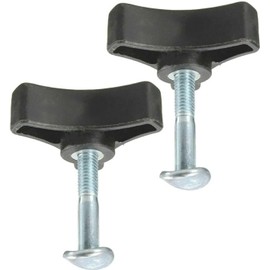 2 tornillos de mango para cortacésped, color negro, para varios tipos de máquinas de césped, cortacésped, piezas de repuesto para cortacésped