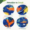 Sivio Weighted Blanket 7lbs, Blue Dinosaur Cooling Weighted Blanket, Breathable