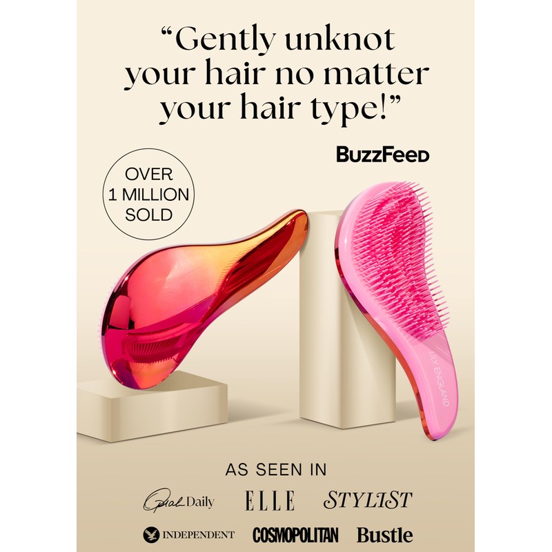 Lily England Detangler Brush (Ombre)