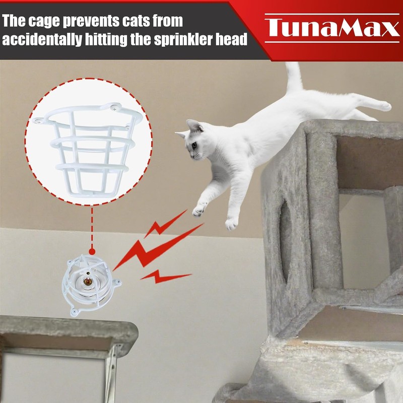 (6 Pack) TunaMax White Fire Sprinkler Head Cage Guard for