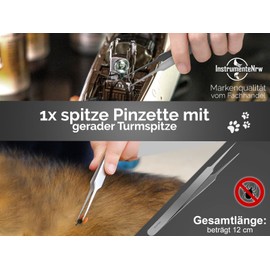 InstrumenteNrw Model Building Tweezers Precision Mechanics Tweezers Hobby Pointed Tweezers Extra Tip