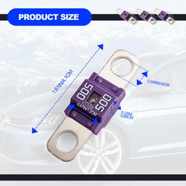 3PCS AMI/Midi Fuse, High Current 200A, for Cars, Buses, Trucks, Caravans, Construction Vehicles, Passenger Car, Electrocar Golf Cart, Motorhome