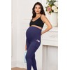 OUGES Womens 2025 Summer Maternity Leggings with Pockets Over The