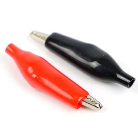Gaugemaster GM28 Crocodile Clips Red/Black (Pair)