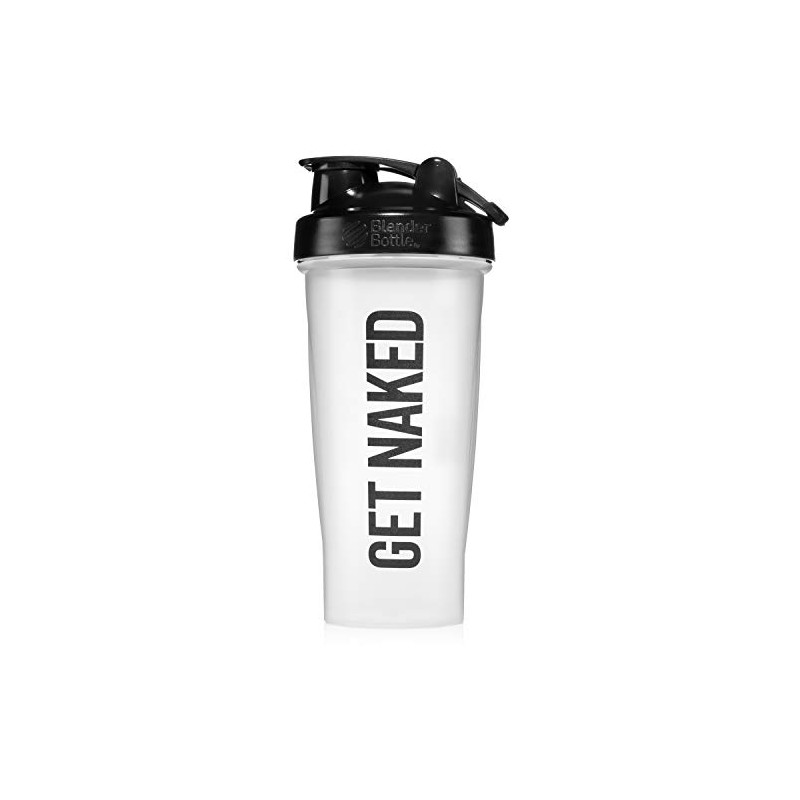 NAKED Get Shaker Bottle With Blender Ball - 28Oz (Clear)