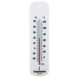 Accurate Room Thermometer Indoor and Outdoor to Measure Room Temperature in the Home Office Garden or Greenhouse - Easy to Hang and Read Accurate Wall Thermometer (Blue)