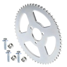 ICONSPORTSS T8F 54T 54 Tooth Rear Chain Sprocket with 3 Bolts for 47cc 49cc 2-Stroke Engine Motor Mini Moto Pocket Bike Gas Scooter ATV Quad Pit Dirt Bike Go Kart (29mm ID)