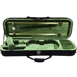 SKY 4/4 Full Size Professional Oblong Shape Lightweight Violin Hard Case with Hygrometer