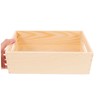 Tofficu Small Solid Wood Desktop Storage Box Multi Use Wooden