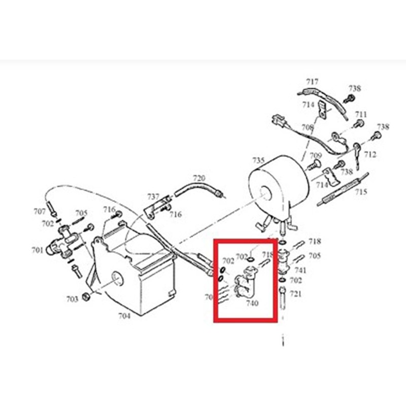 Fluid connector F-form 66821 for Jura Thermoblock 2003,Fully automatic coffee