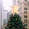 Moravian Star Tree Topper 12 Inches Lighted Star Pendant Light,