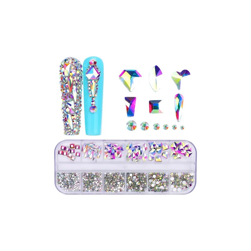Various Colors Of Nail Art Rhinestones Gem Crystals