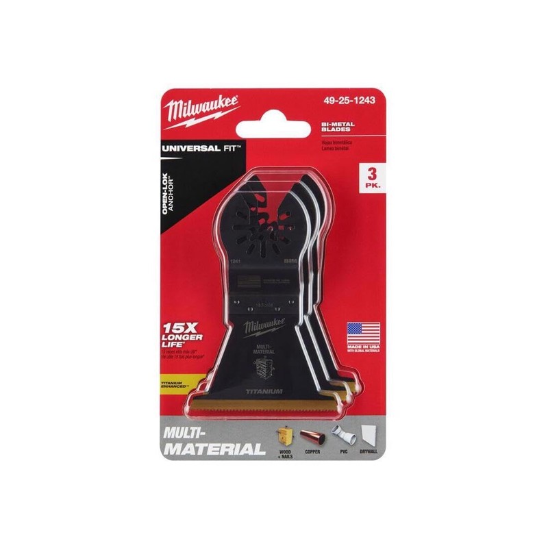 Milwaukee Electric - Open-LOK 2-1/2 Titanium Enhanced BI-Metal Multi-M